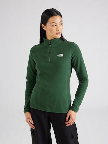 THE NORTH FACE Спортен пуловер '100 Glacier' в зелено: отпред
