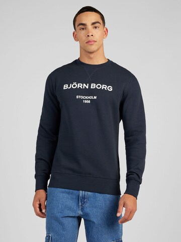 BJÖRN BORG Sportsweatshirt in Blauw: voorkant