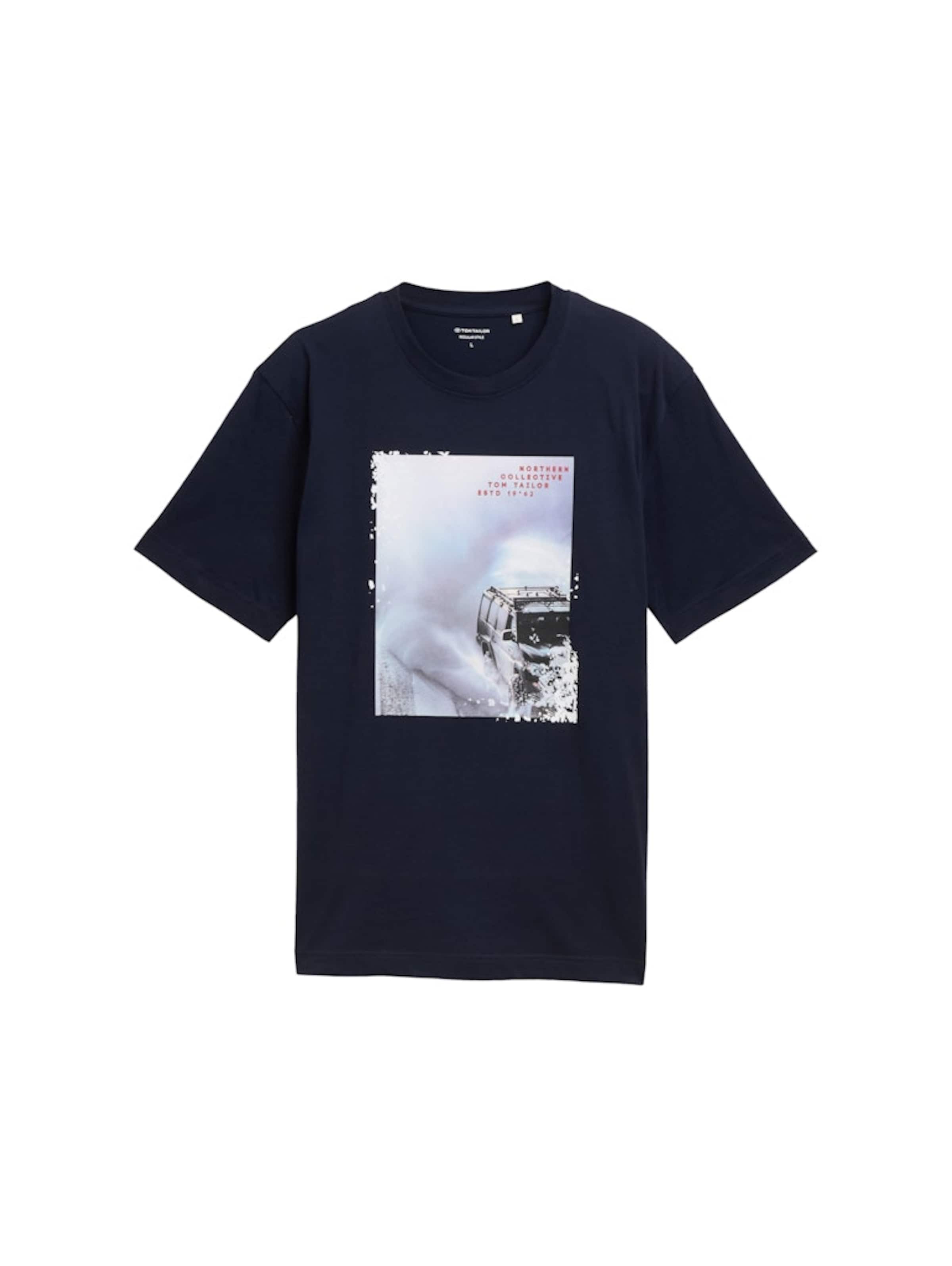 TOM TAILOR Shirt in Blauw: voorkant