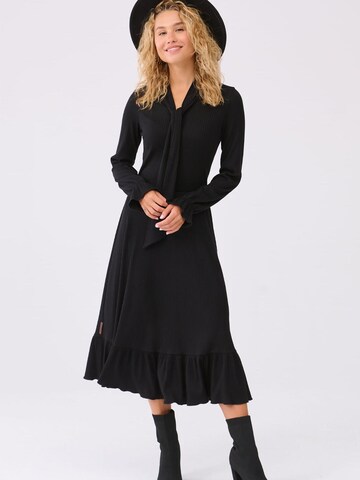 Blue Shadow Dress in Black