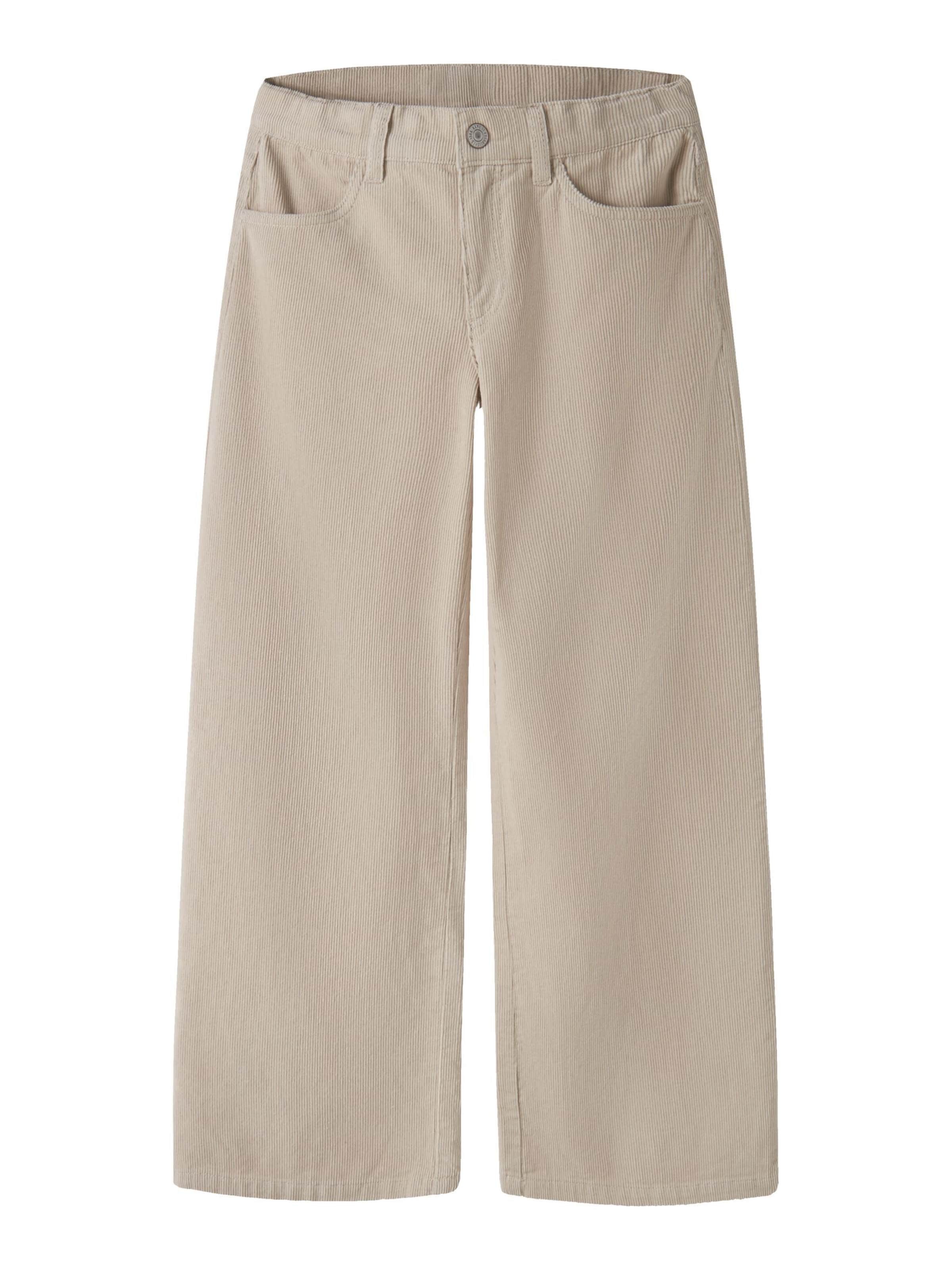 NAME IT - Pierna ancha Pantalón en gris: frente