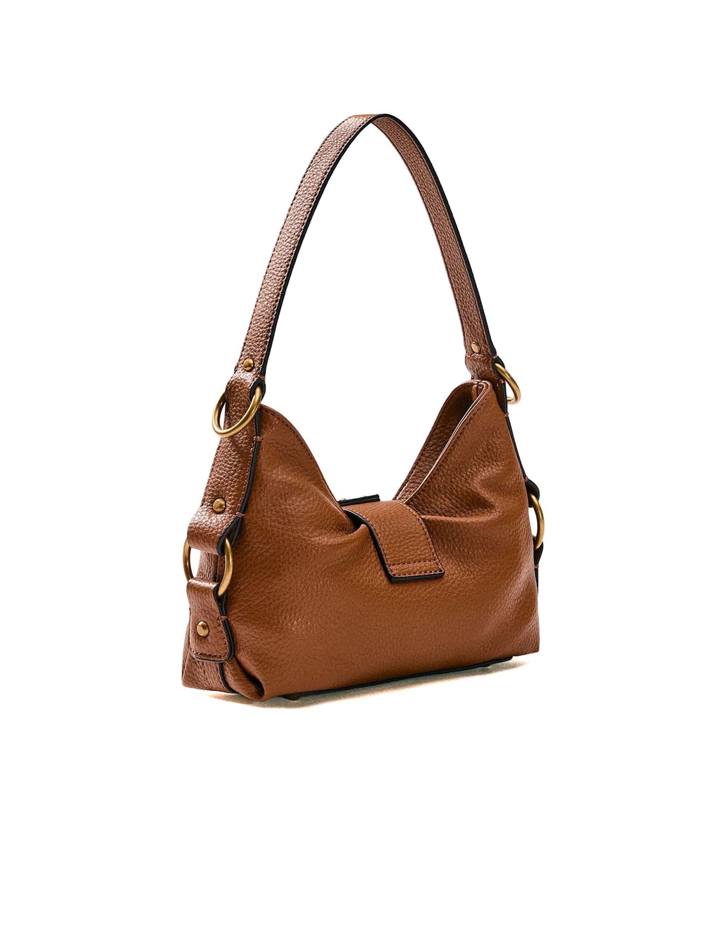 GUESS Schoudertas 'Guess Shoulder Bag Black' in Bruin
