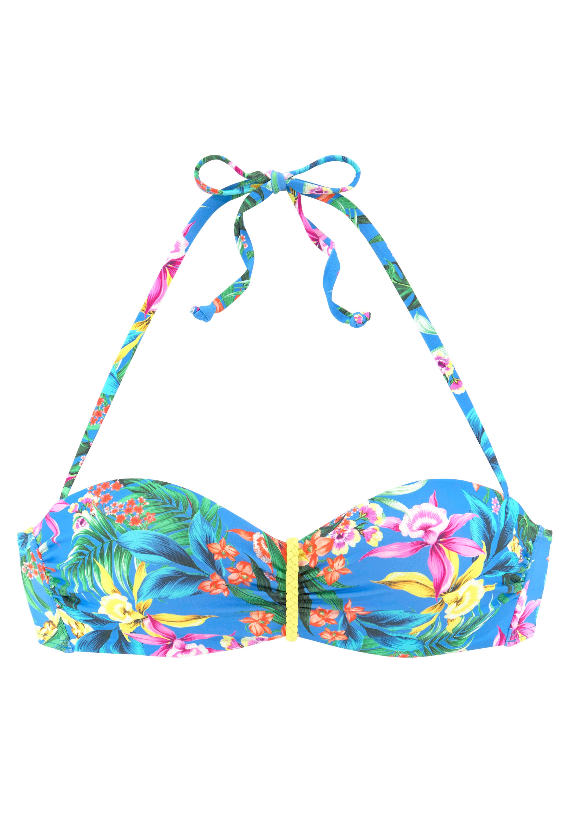 VENICE BEACH Bandeau Góra bikini w kolorze niebieski: przód