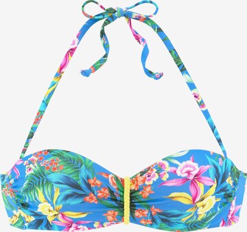 VENICE BEACH Bandeau Bikinitop in Blau: predná strana