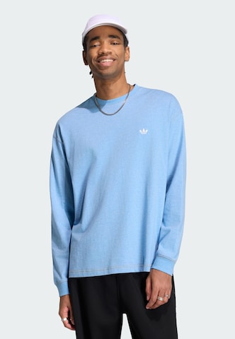T-Shirt 'Trefoil Essentials' ADIDAS ORIGINALS en bleu : devant