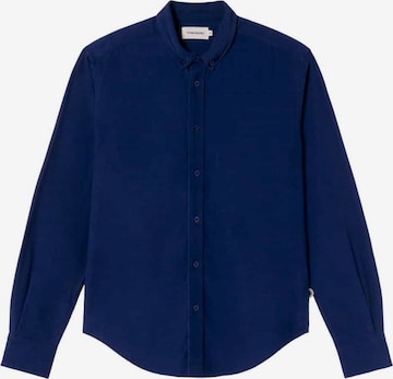 Thinking MU Button Up Shirt 'Ant' in Blue: front