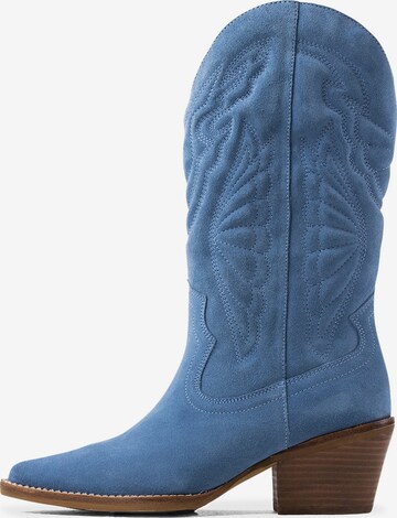 Bottes de cowboy 'Jukeson' BRONX en bleu : devant