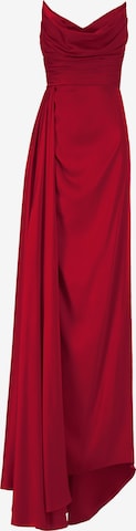 Prestije Evening Dress in Red: front