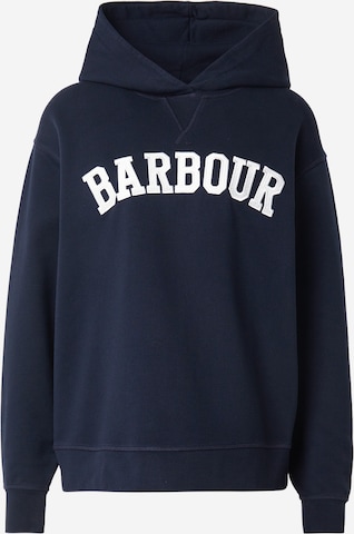 Bluză de molton de la Barbour pe albastru: față