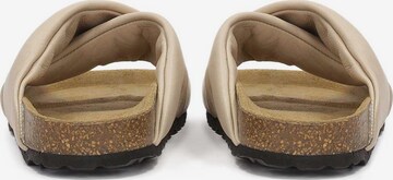 Kazar Mules in Beige: front