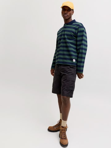 JACK & JONES Loose fit Cargo Pants 'JPSTCOLE MATTY' in Black