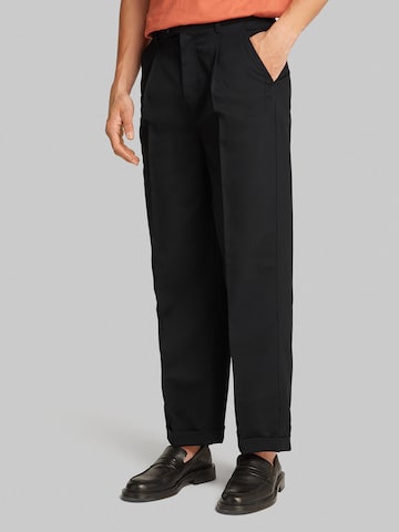 Loosefit Pantaloni con piega frontale di Calvin Klein Jeans in nero: frontale