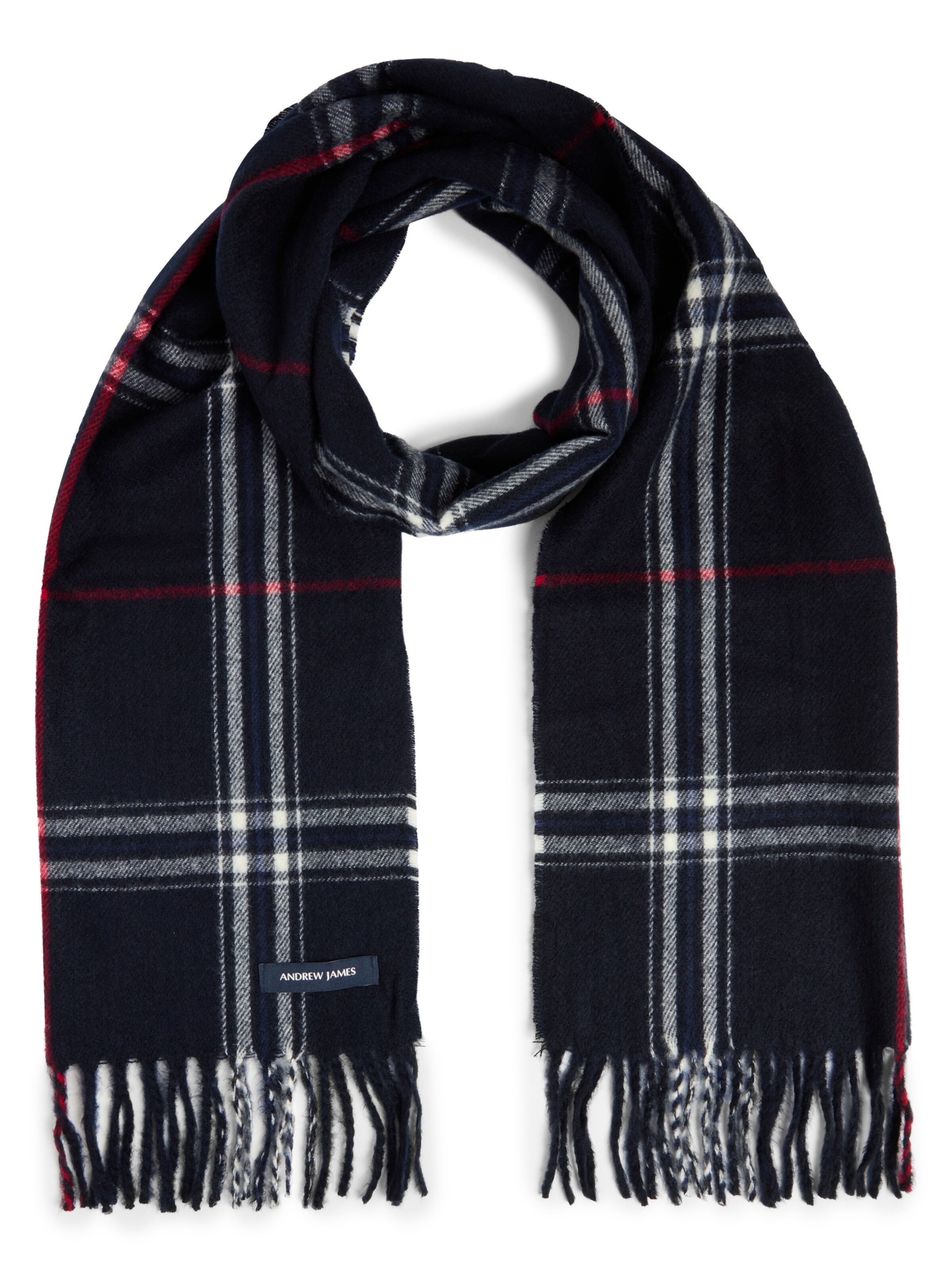 Andrew James Schal in Blau: Vorderseite