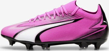 Chaussure de foot 'Ultra Match' PUMA en rose : devant