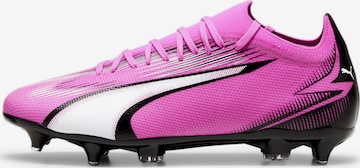 Scarpa da calcio 'Ultra Match' di PUMA in rosa: frontale