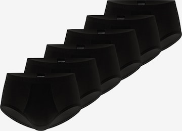 SCHIESSER Slip 'Original Classics Feinripp' in Zwart: voorkant