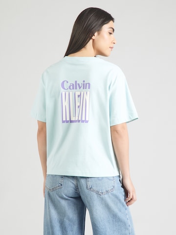 Calvin Klein Jeans Тениска в зелено: отпред
