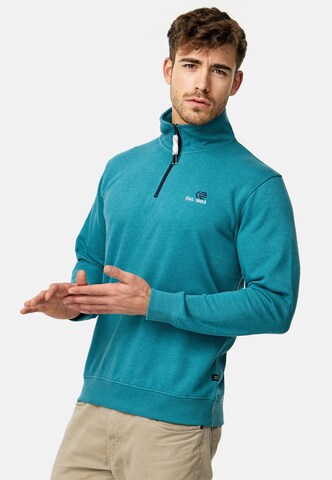 Sweat-shirt 'Corey' INDICODE JEANS en bleu : devant
