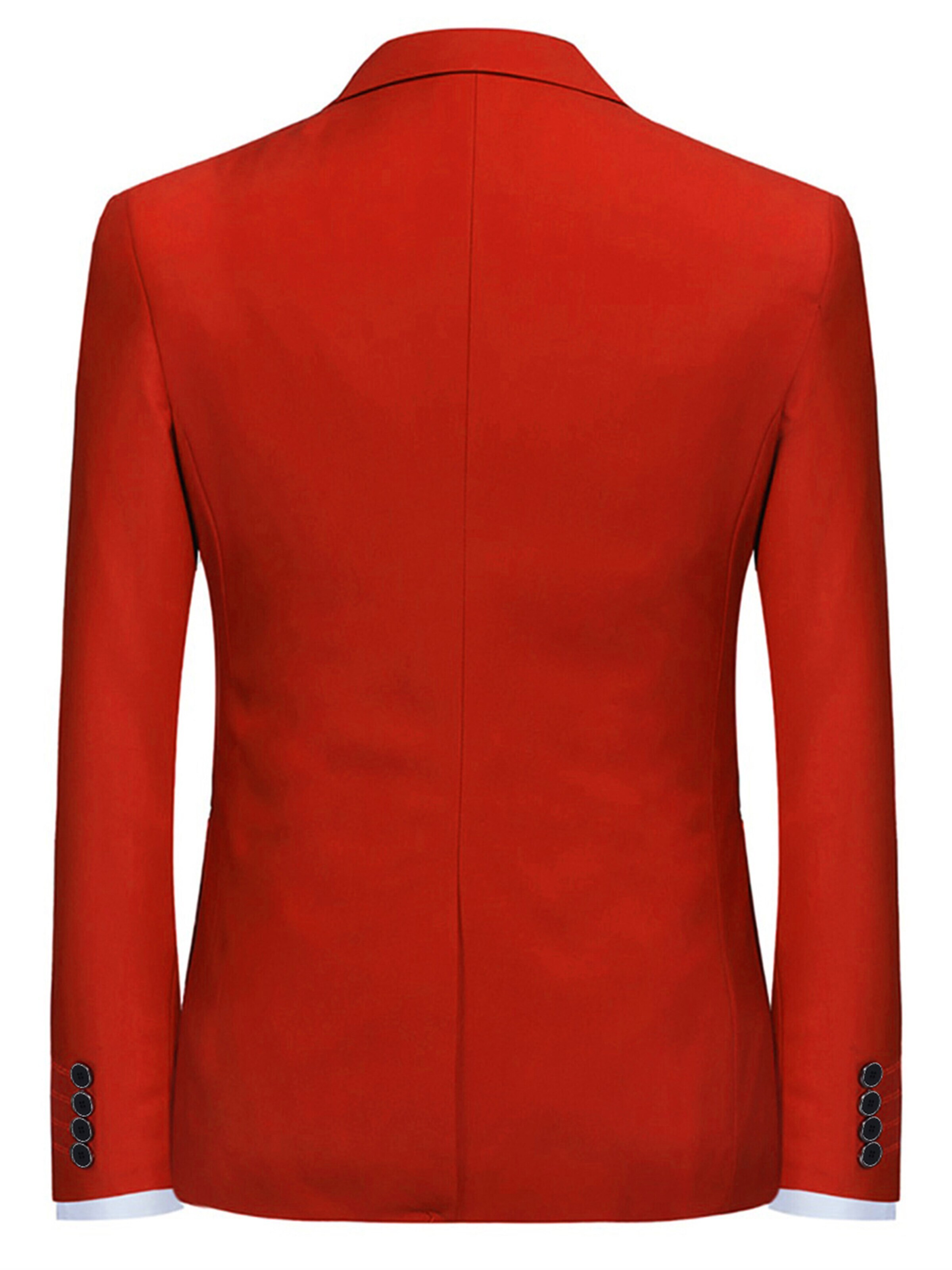 YOUTHUP Slim fit Suit Jacket 'Prägung' in Red