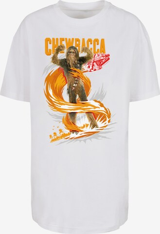 F4NT4STIC T-Shirt 'Star Wars Chewbacca Gigantic' in Weiß: predná strana