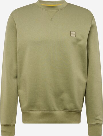 BOSS Sweatshirt 'Westart' in Green: front