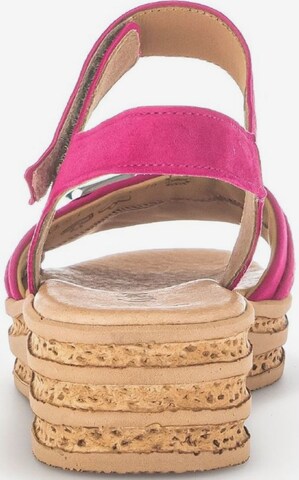 GABOR Strap Sandals in Pink