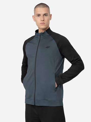 4F Sports sweat jacket in Grey: front