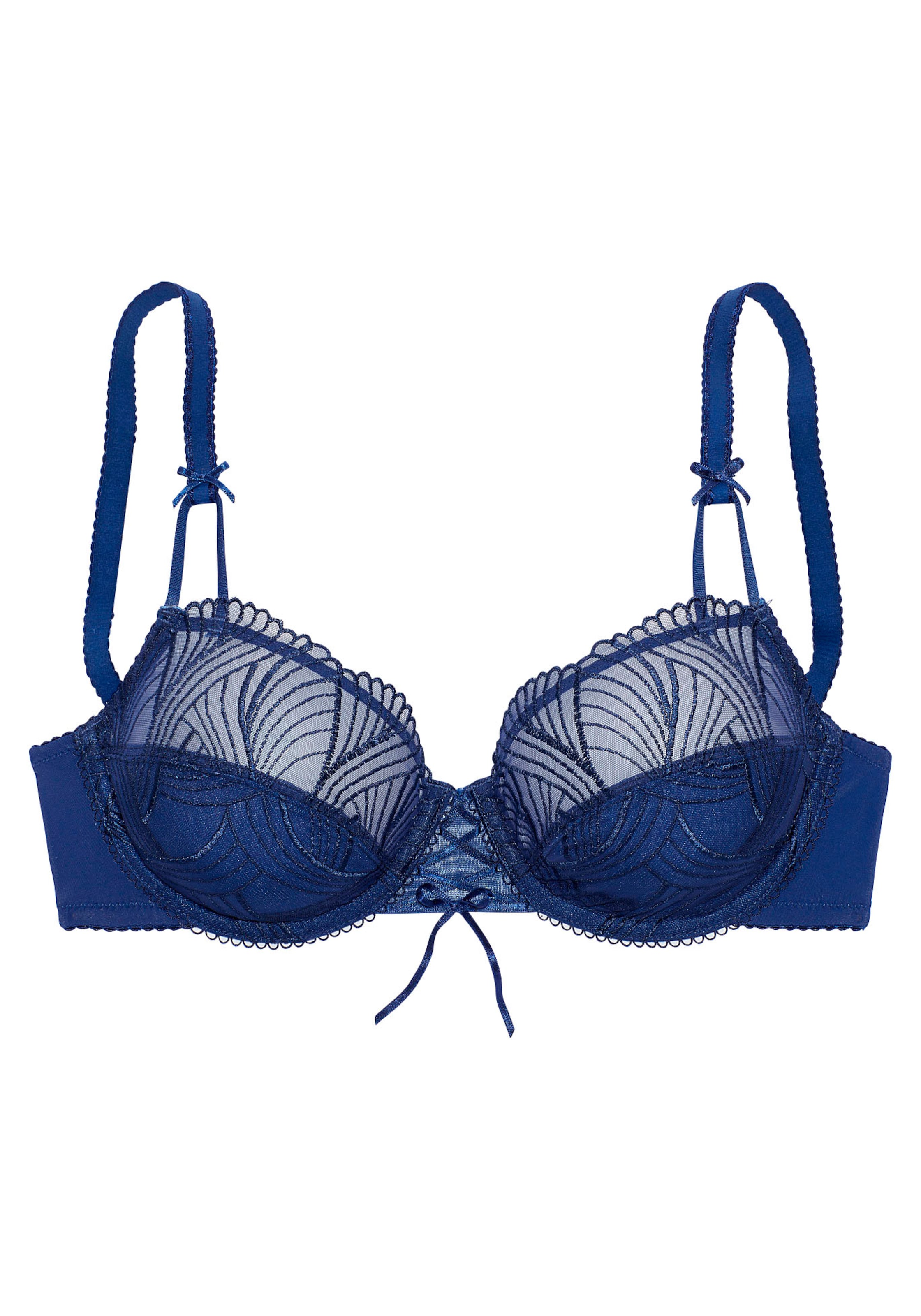 LASCANA Rinnahoidja, värv sinine: eest vaates