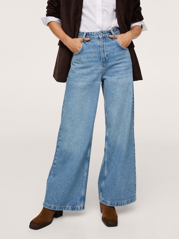 MANGO Wide leg Jeans 'Fabiola' i blå: framsida