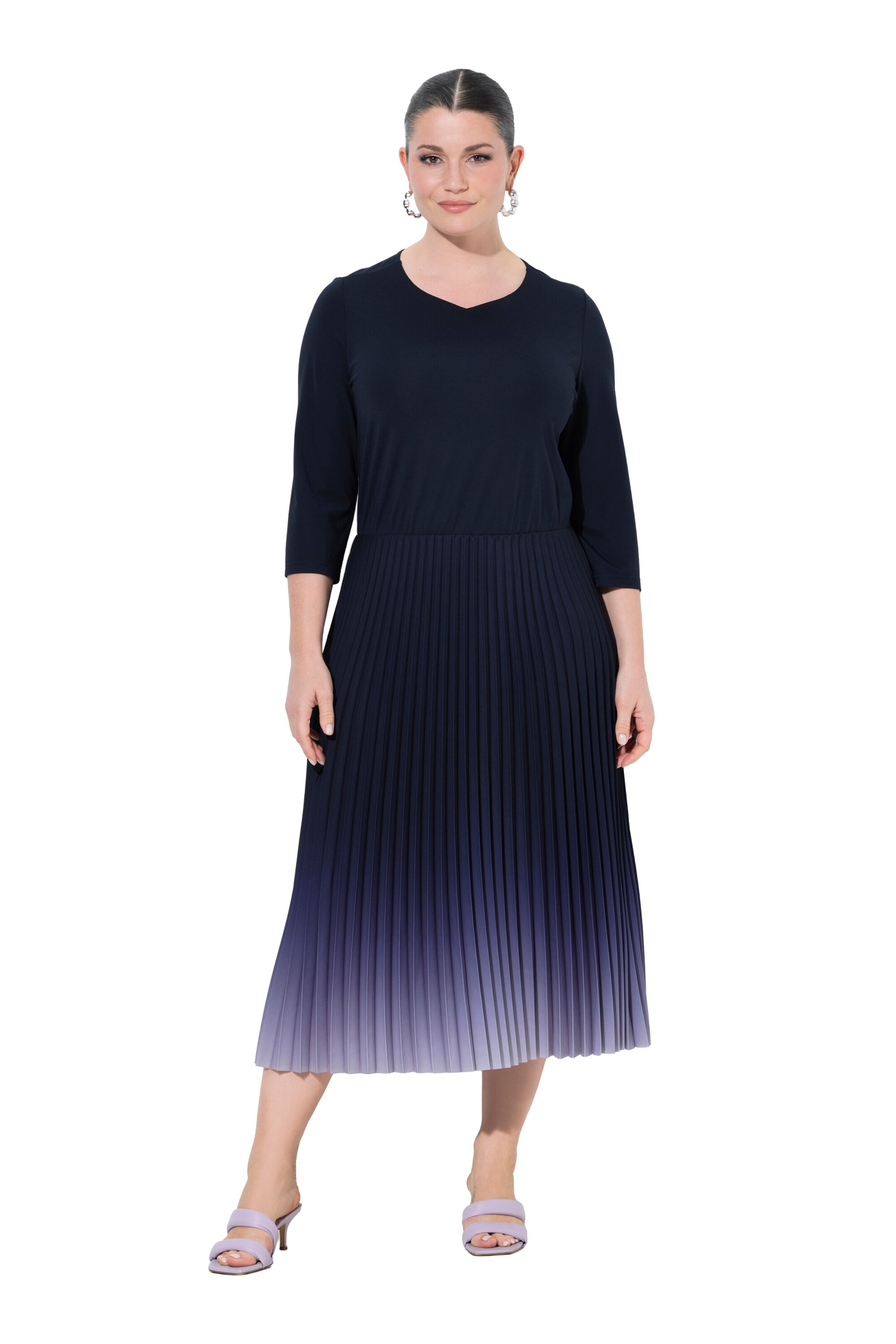 Ulla Popken Jurk in Blauw: voorkant