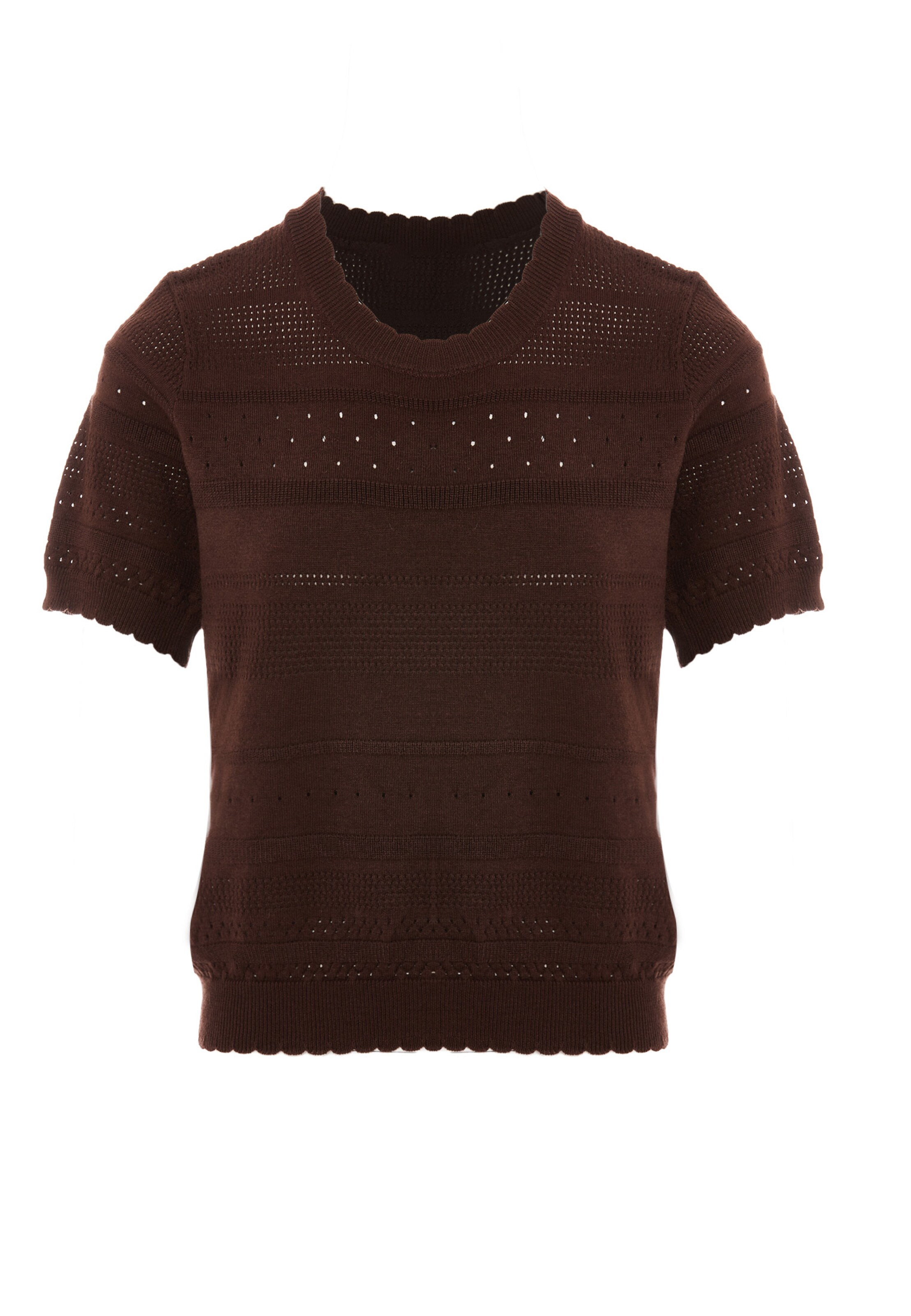 NAEMI - Blusa en marrón: frente