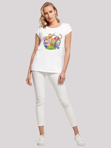 F4NT4STIC Shirt 'Disney Die Muppets Group Circle' in Wit