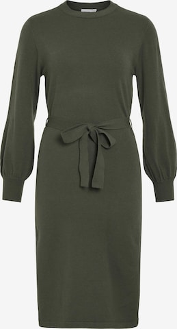 VILA Knit dress in Green: front