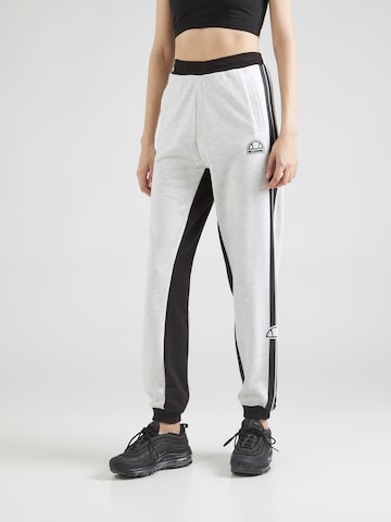 ELLESSE Tapered Workout Pants 'Lumley' in White: front