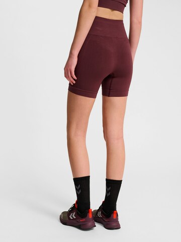 Hummel Skinny Sports trousers 'Tif' in Brown