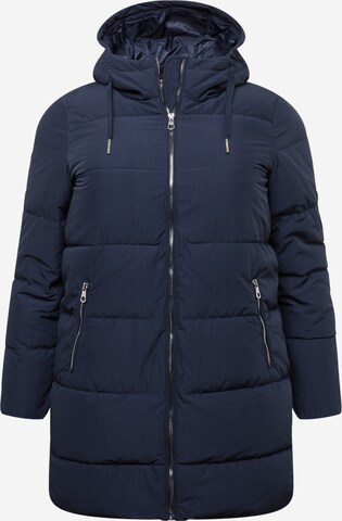 Manteau d’hiver 'Dolly' ONLY Carmakoma en bleu : devant