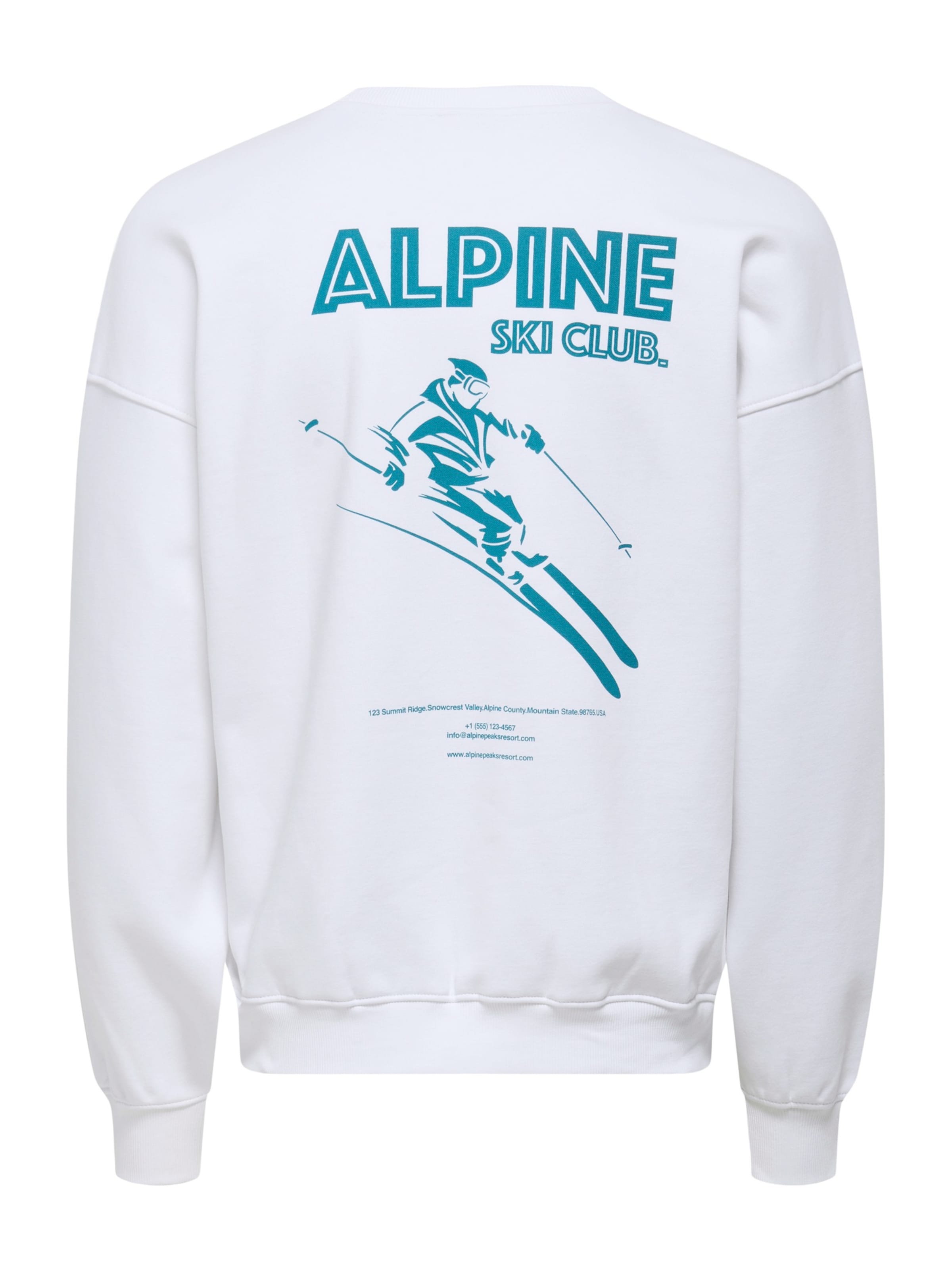 Only & Sons - Sudadera 'ONSCERES SKI' en blanco