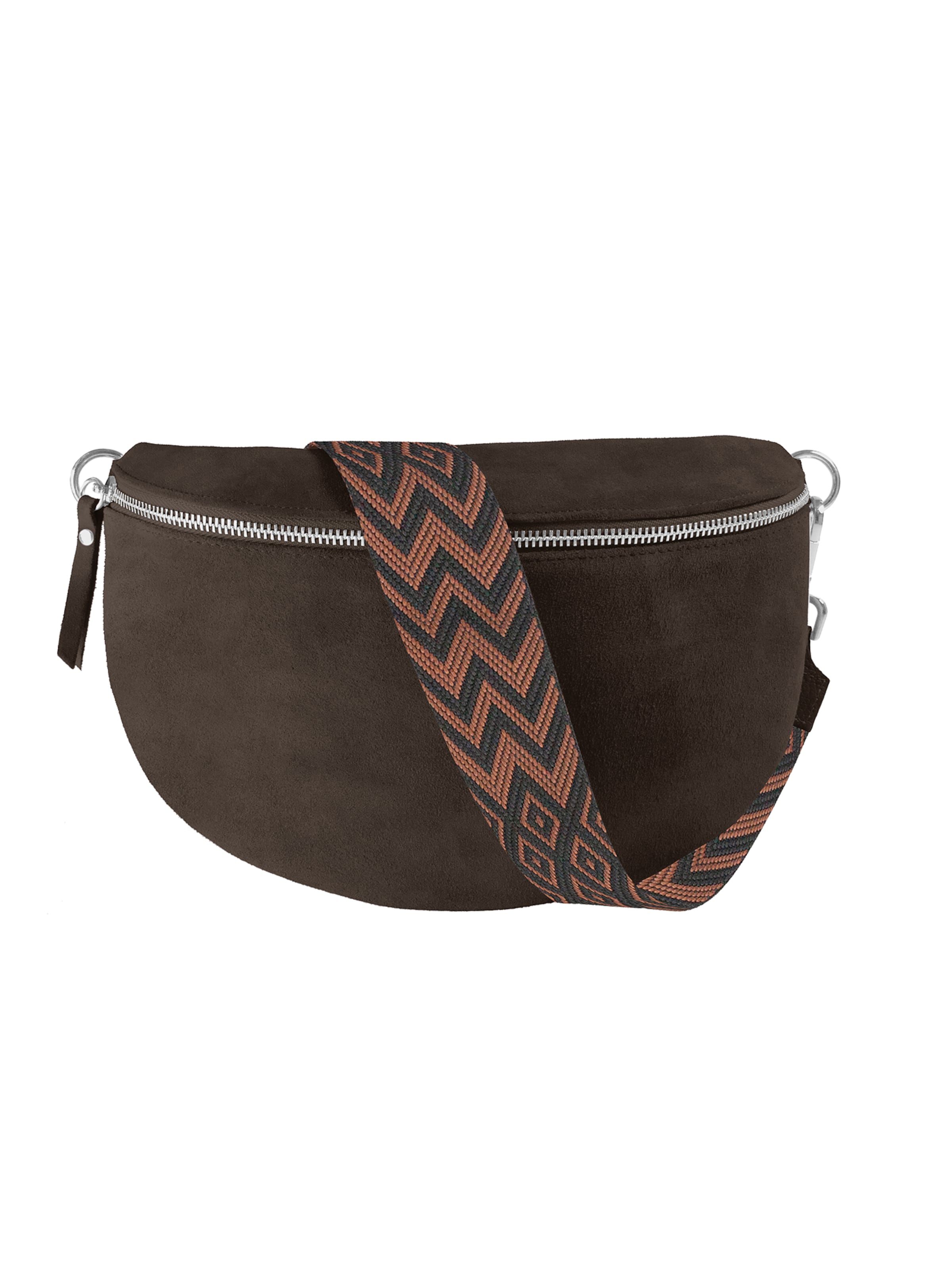 lePelou Gürteltasche 'NOA large' in Braun: Vorderseite