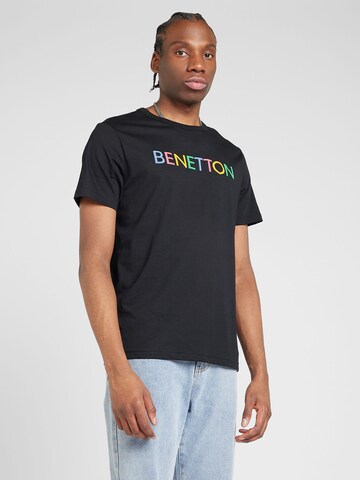 UNITED COLORS OF BENETTON - Camisa em preto: frente