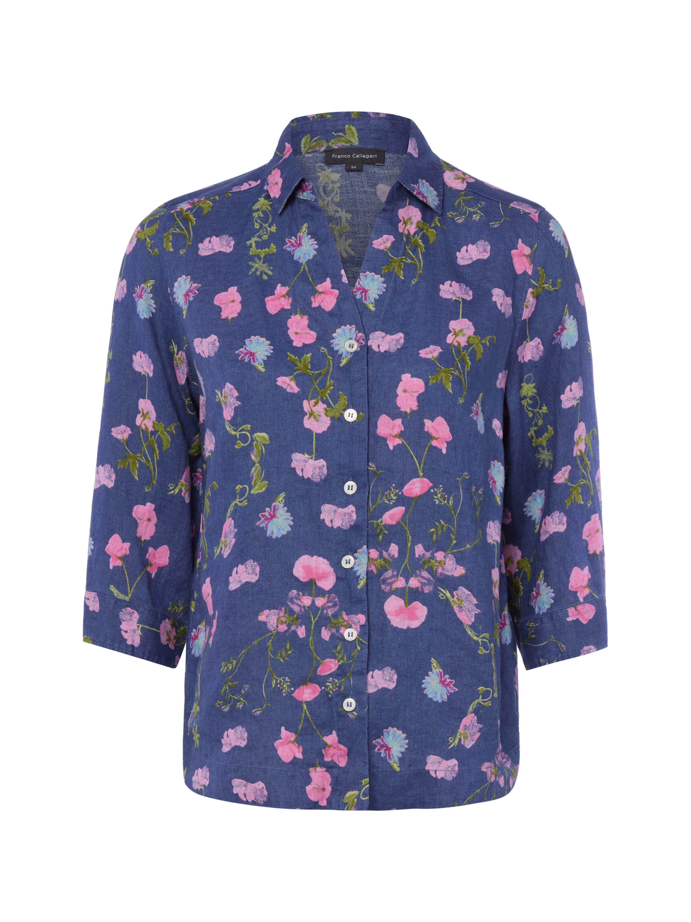 Franco Callegari Blouse in Blue: front