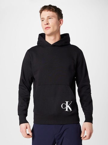 Calvin Klein Jeans Sweatshirt in Schwarz: predná strana