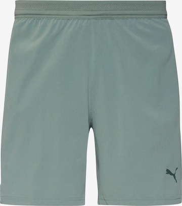 PUMA Workout Pants 'Cloudspun' in Green: front