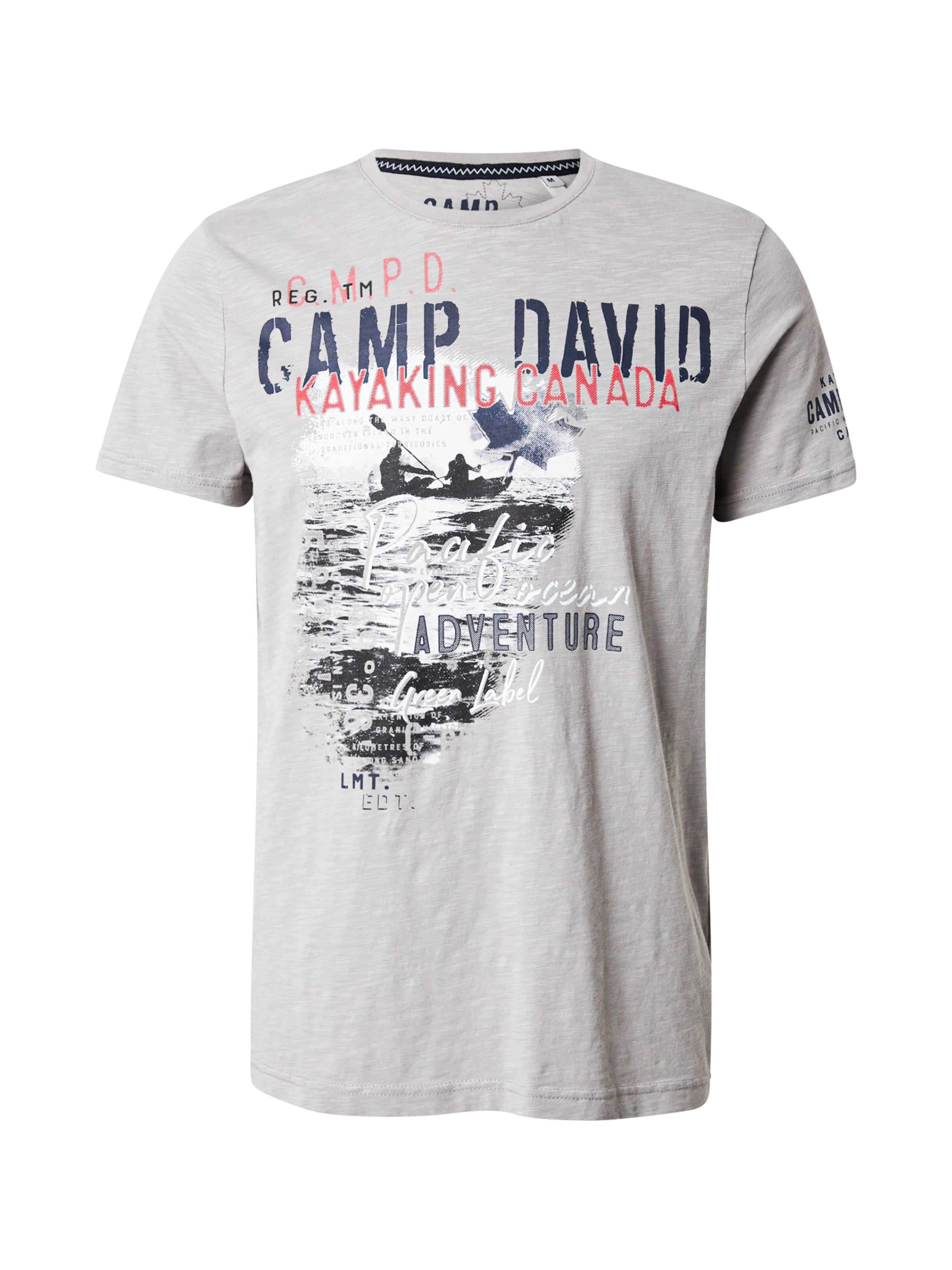 CAMP DAVID Футболка в Серый: спереди