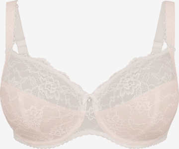ROSA FAIA Minimiser Bra 'Bobette' in White: front