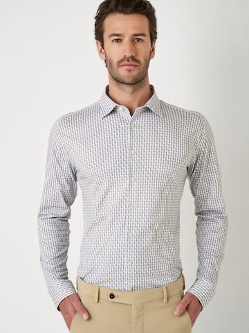 DESOTO Slim Fit Hemd in Beige: Vorderseite