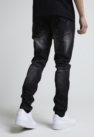 Alessandro Zavetti Slimfit Jeans 'Leonelli' in Zwart