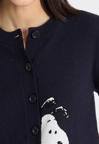 Chinti & Parker Cardigan 'Sneeky Snoopy' i blå