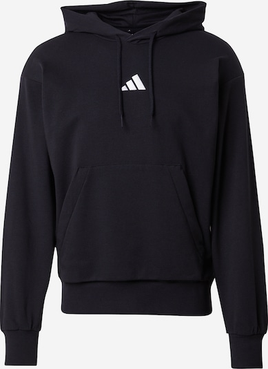 Sportinio tipo megztinis 'Essentials Feelcozy' iš ADIDAS SPORTSWEAR, spalva – juoda / balta, Prekių apžvalga