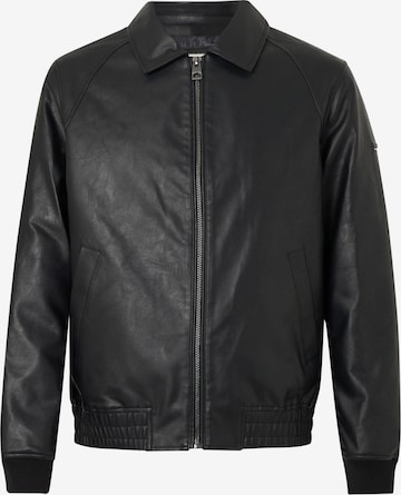 juoda GUESS Demisezoninė striukė 'AVIATOR': priekis