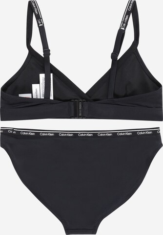 Calvin Klein Swimwear Trójkąt Bikini w kolorze czarny